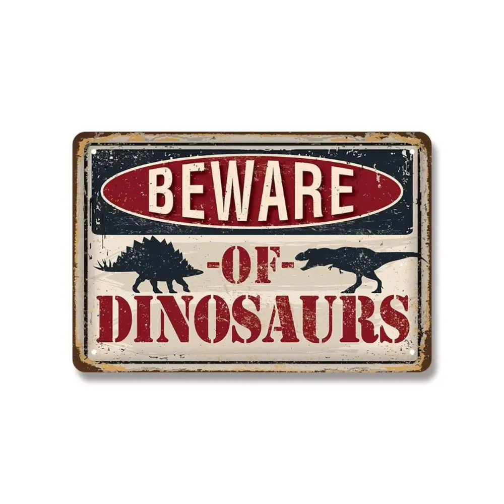 

Tinplate Vintage Tinplate Painting Various Styles Varnish Printing Animal Warning Sign Smooth Surface Resistant To Peeling Paint