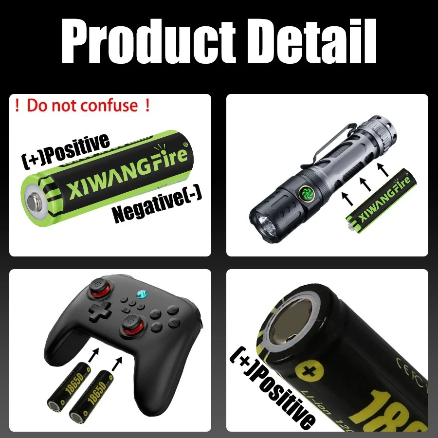 

100% новый оригинальный высококачественный литий-ионный перезаряжаемый аккумулятор 18650 2600 мАч/1200 мАч 3,7 В с подарочным мини-фонариком на 9 светодиодов