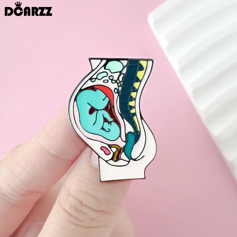 DCARZZ Obstetrics Newborn Enamel Brooch Pin Medical Lapel Backpack Badge Medicine Jewelry Obstetrician Doctor Nurse Gifts