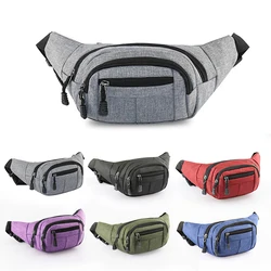 Men's Breast Package Waterproof Outdoor Sports Bag Canvas Pouch Korean-style Waist Bag Fanny Pouch Crossbody Male Banana Bag