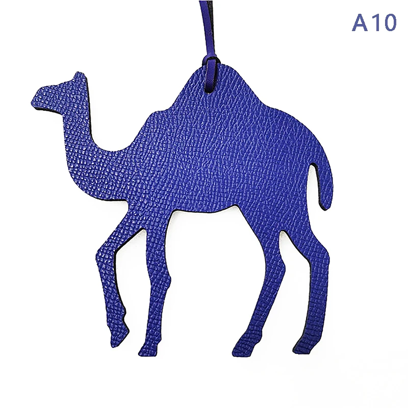 Fashion Camel Shape Leather Pendant Solid Color Animal Keychain Bag Pendant For Women Bags Decorations Accessories