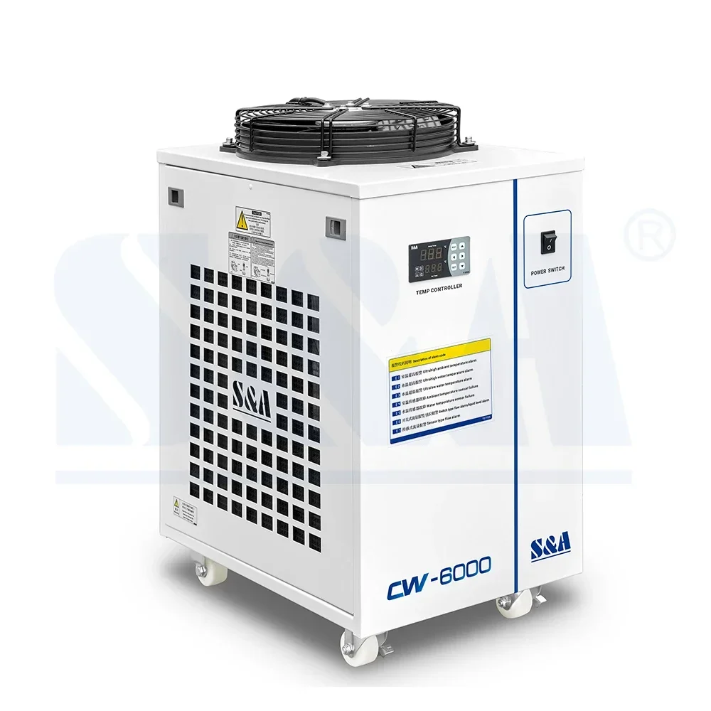 S&A CW-6000BN 220V 1Hp Air Cooling Jacket Industrial Refrigerador De Agua Water Chiller For Laboratory