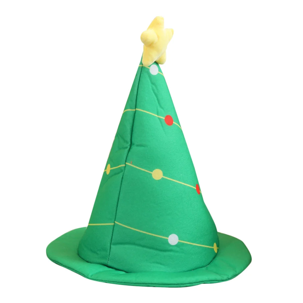 

Christmas Tree Hat Xmas Tree Cap Soft Breathable Holiday Party Hat Christmas Festival Costume Costume Accessory