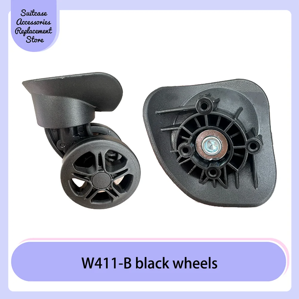 

Luggage W411-Bwheel replacement rod case Silent universal Wheel accessories Password Travel leather case pulley roller universal