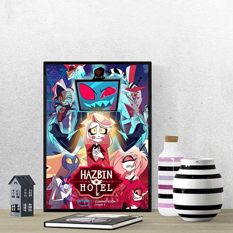 Cartoon H-Hazbin H-Hotels Poster Posters for Wall Decor Art Mural Decorative Paintings Room Decoration Home Decorations Painting