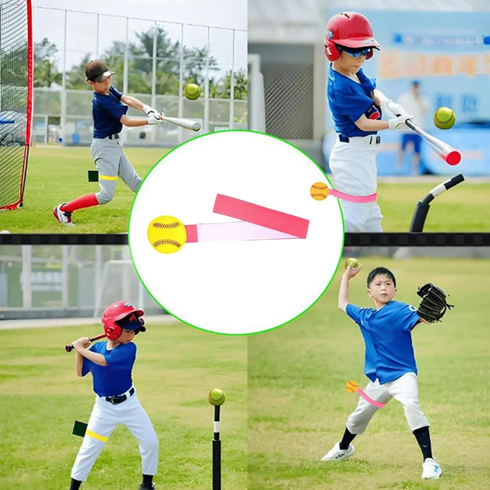 

Тренировочный ремешок для ног для софтбола, тренировочные ленты для ног для софтбола, устойчивое к разрыву оборудование, наращивание мышечной памяти для молодежи