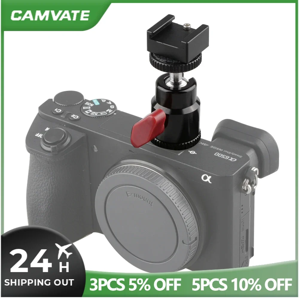 CAMVATE 90 ° عمودي المفصلي الحذاء الساخن مع كرة صغيرة رئيس لكانون/نيكون/أوليمبوس/بنتاكس/باناسونيك/فوجي فيلم & كوداك كاميرا