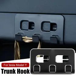 Rear Trunk Hook for Tesla Model Y Bag Umbrella Hanger Holder Tidying Storage Space Saving Car Organizer Accessories 2021-20 P4U0