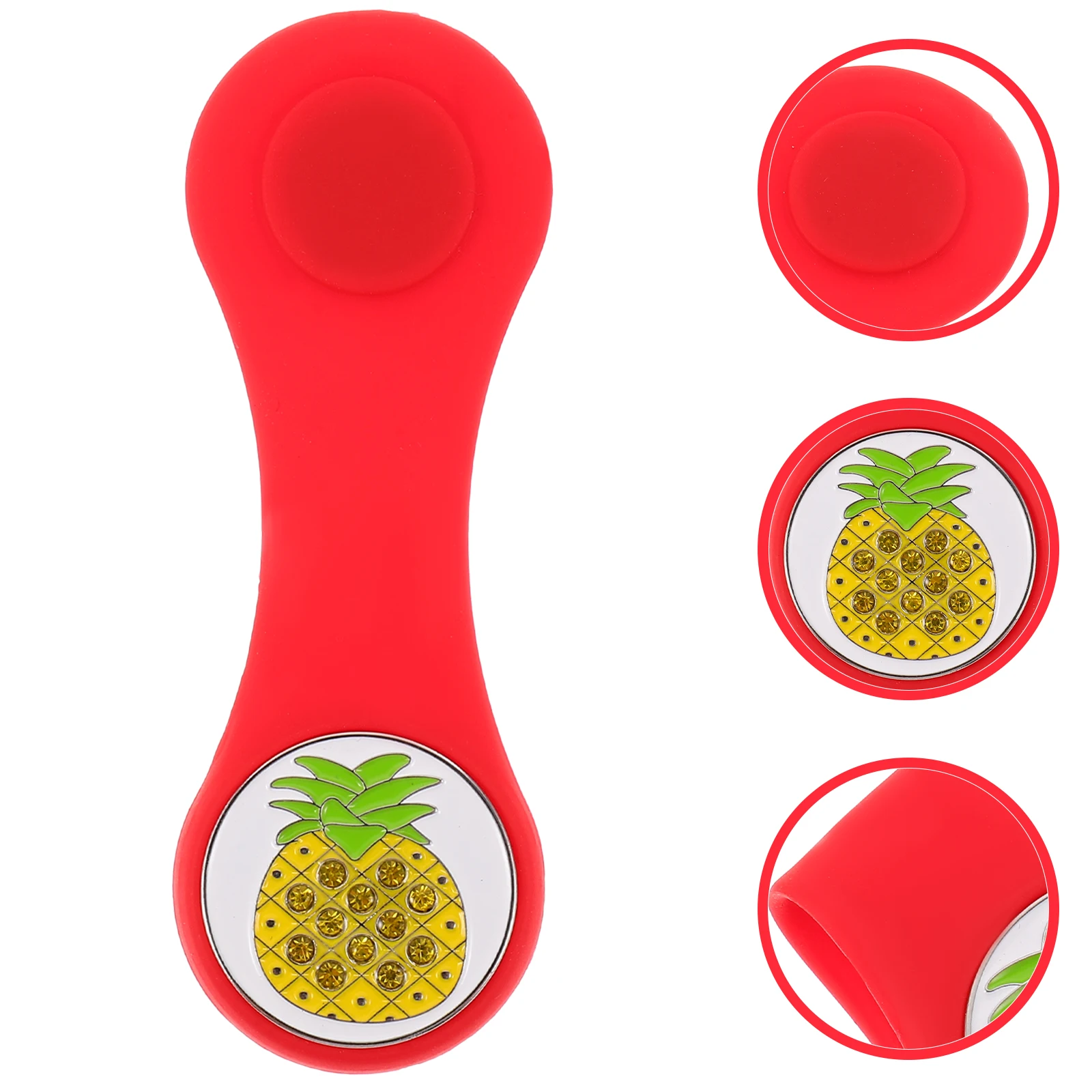 

Silicone Clip Durable Ball Marker Golf Accessory Alignment Tool Golf Marker Golfing Supply For Gift Decoration