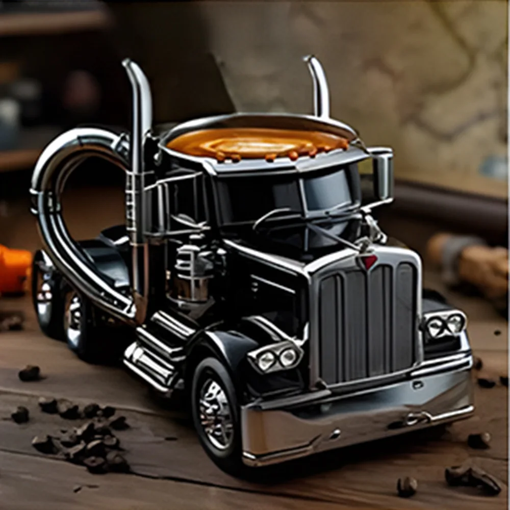 

1pcs truck driver coffee mug,semi truck coffee mug,Perfect For Truckers and Coffee Enthusiasts – Ideal Gift For lorry Lovers
