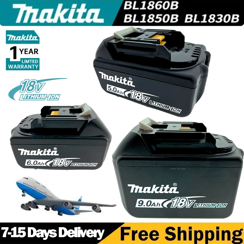 NEW Makita 18V 9AH 9000mAh Battery Rechargeable Li-ion Lithium-ion Batteries Charger for BL1860B BL1850 BL1830 BL1840 LXT400