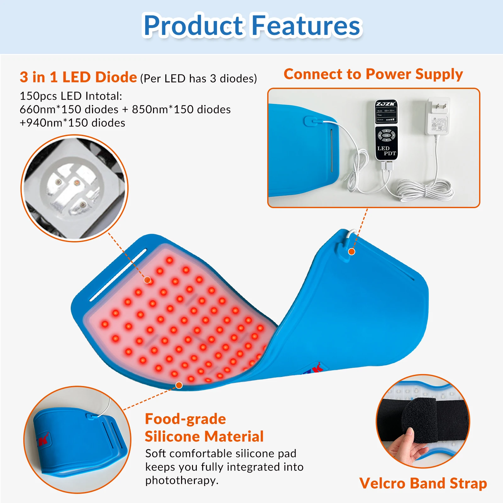 

Red Light Body Low Level Laser Therapy Pulse 660nm 850nm 940nm Infrared Mat For Whole Body Increase The Body'S Immune Function