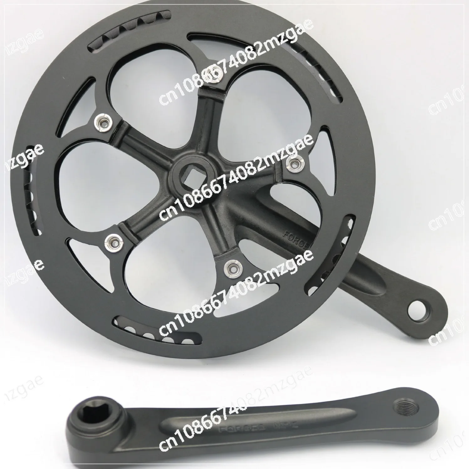 /44T/170 aluminum sand black lock crank/toothed disc/bicycle accessories/Zhaotai/all aluminum toothed disc