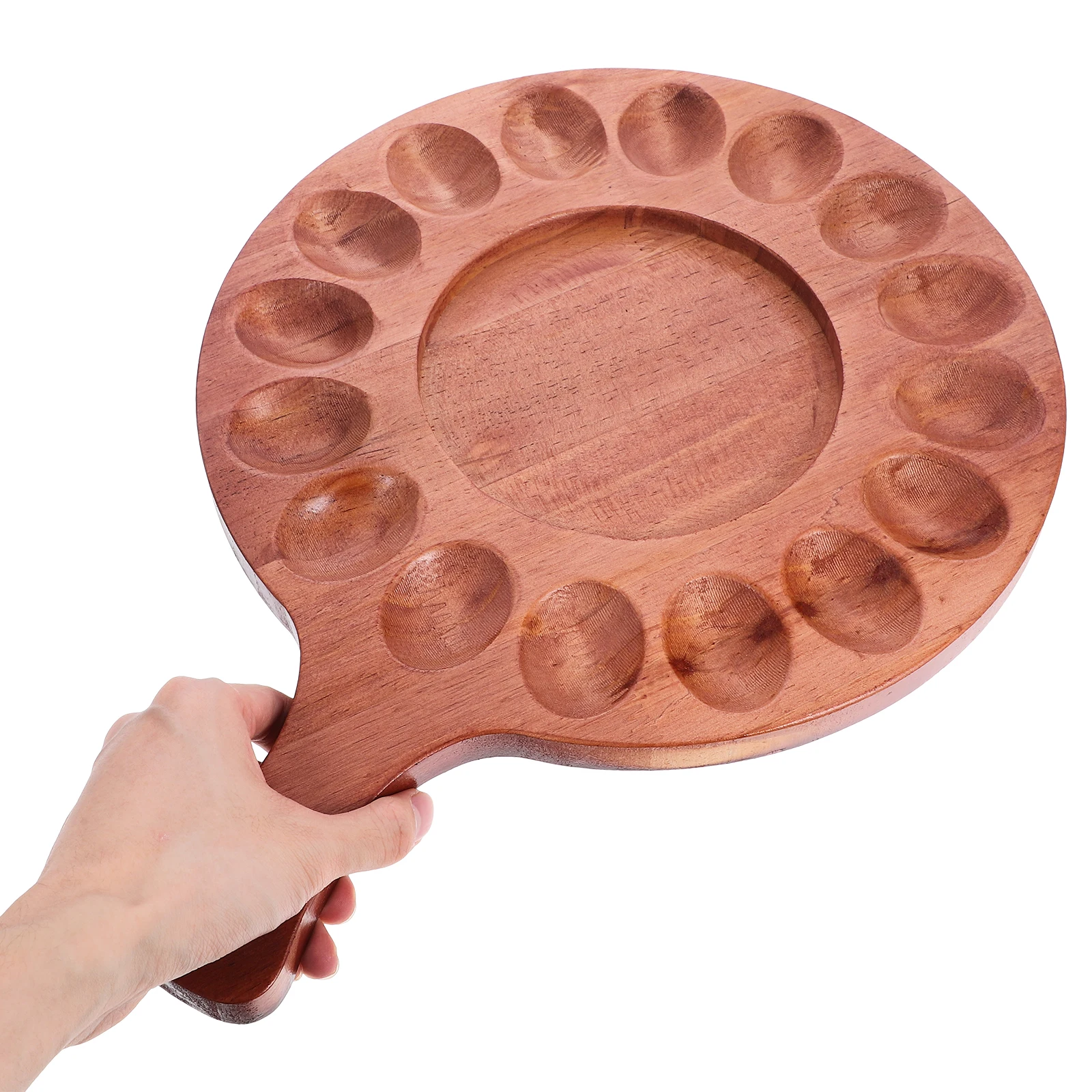 

Divided Egg Plate Serving Tray Organizer Grid Cooking Deviled Eggs Container Plates Trays Versatile Safe Reusable Wood