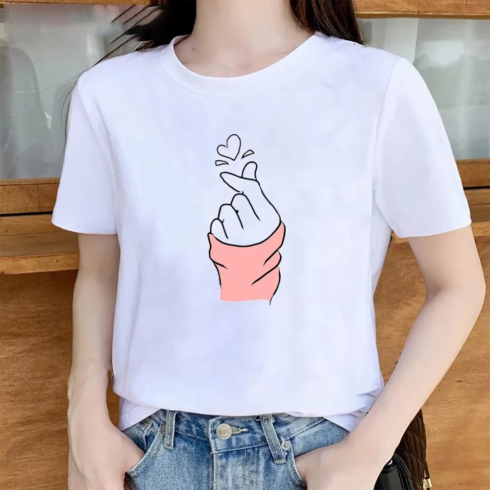 New Comfortable and Soft with Unique Pattern Design That Is Fashionable and Trendy Plus-size Women's 180g Pure Cotton T-shirts