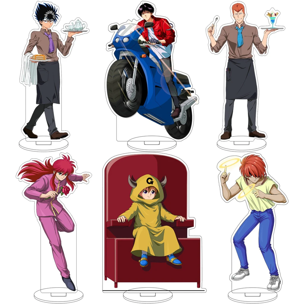 

16CM Yu Yu Hakusho Anime Hiei Kurama Urameshi Yusuke Koto Kuwabara Shizuru Sensui Shinobu Cos Acrylic Figure Stand Ornaments