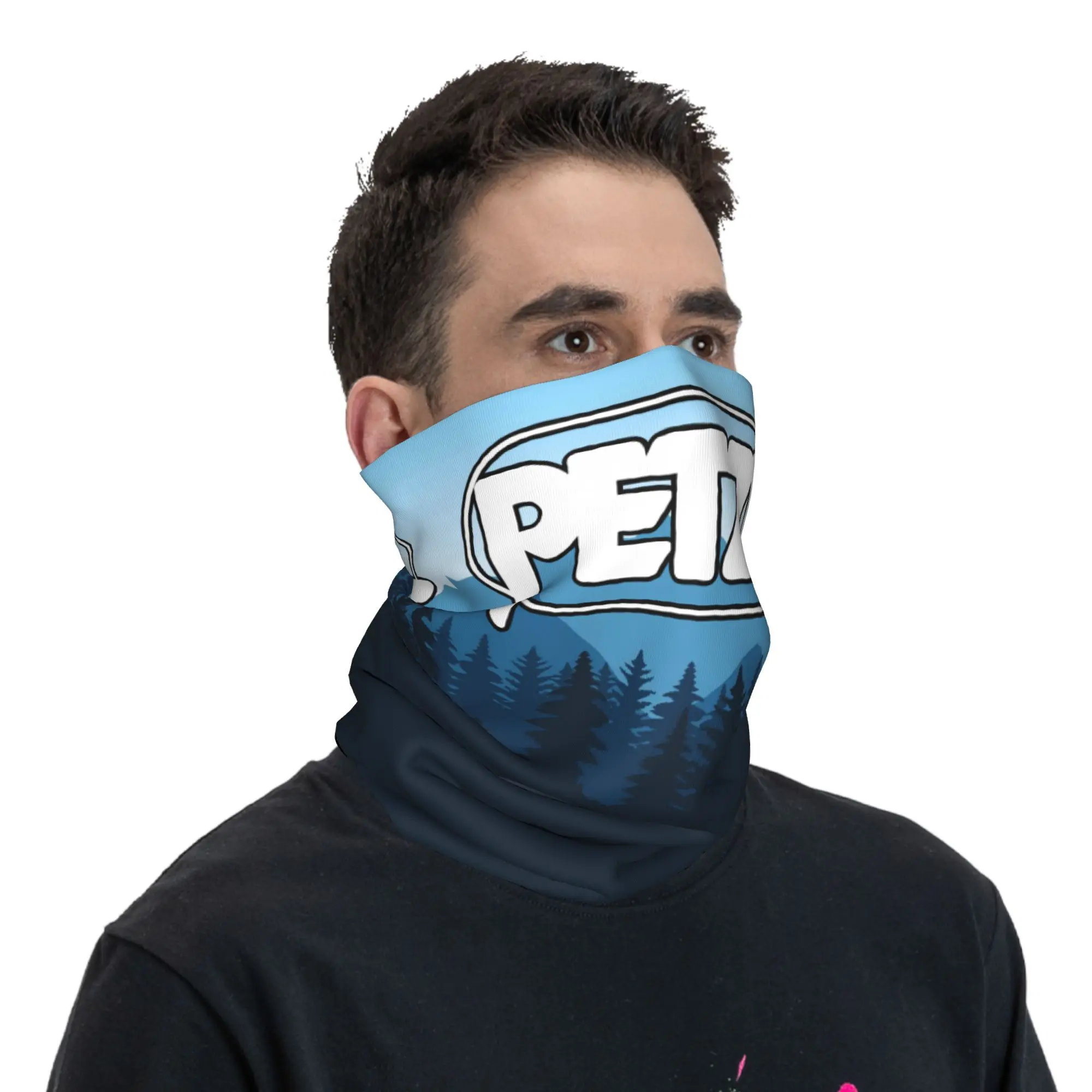 사용자 정의 P-Petzles 배경 이미지 목 각반 여성 남성 UV 얼굴 방패 스키용 겨울 두건 스카프