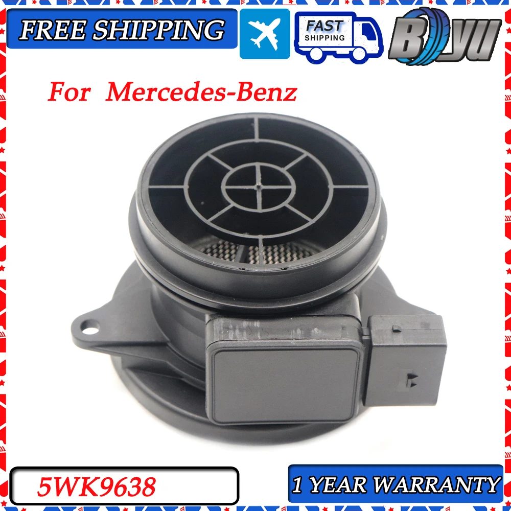 

5WK9638 For Mercedes Benz W204 W211 W212 C230 W203 S203 S203 S204 C180 C200 NEW MAF MASS AIR FLOW METER SENSOR A2710940248