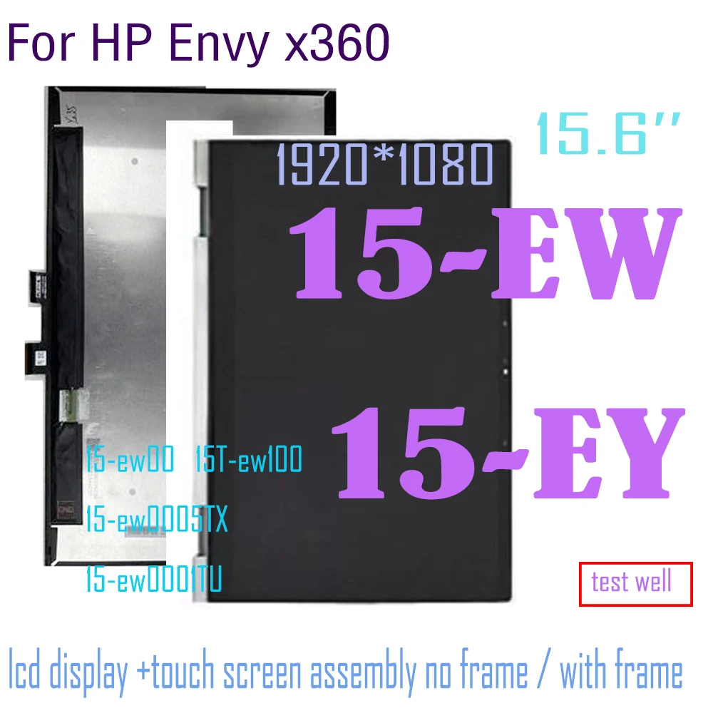 

Original 15.6 Inch FHD LCD For HP Pavilion x360 Convertible 15-EW 15-EY series 15-ew00 15T-ew100 Touch Screen Digitizer Assembly