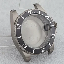 Titanium Watch Case 40mm Titanium Case For NH34 NH35 NH36 SUB GMT Watch Bracelet Replacement Parts NH35 Titanium Case