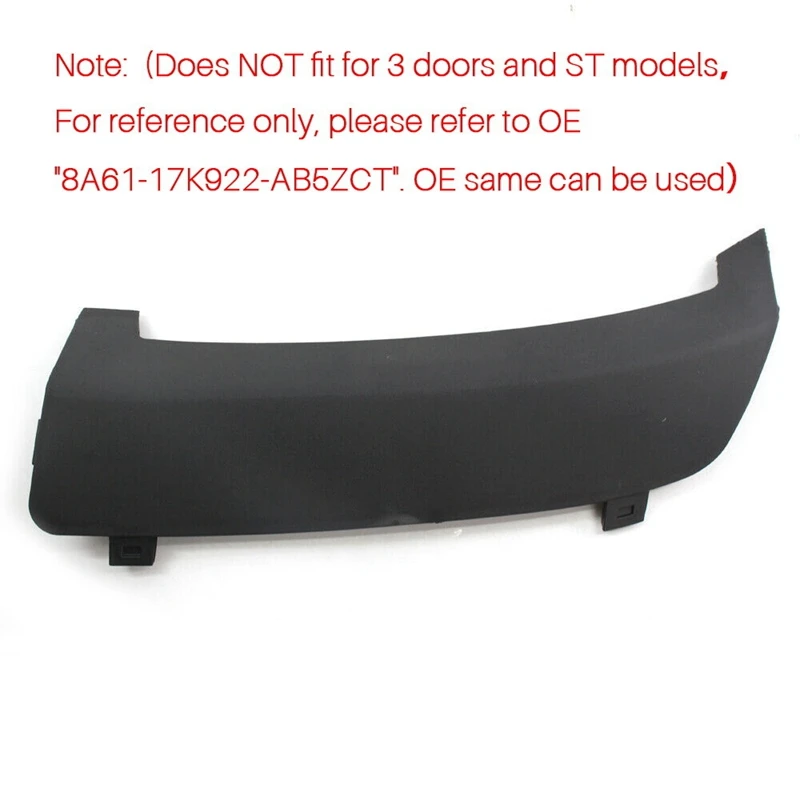 Voor Ford Fiesta MK7 2008-2016 Achterbumper Slepen Slepen Eye Haak Cover Cap 8A61-17K922-AB5ZCT