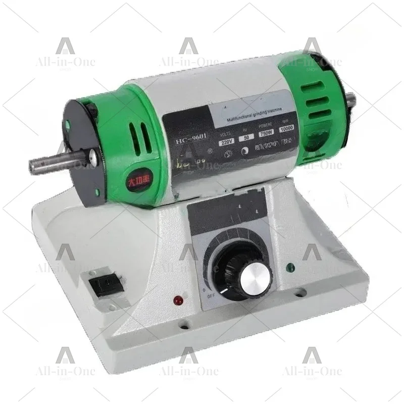 750W Mini Bench Grinder, 220V 50Hz, 10000RPM, Multi-Functional for Jade, Wood, Beeswax Polishing & Carving