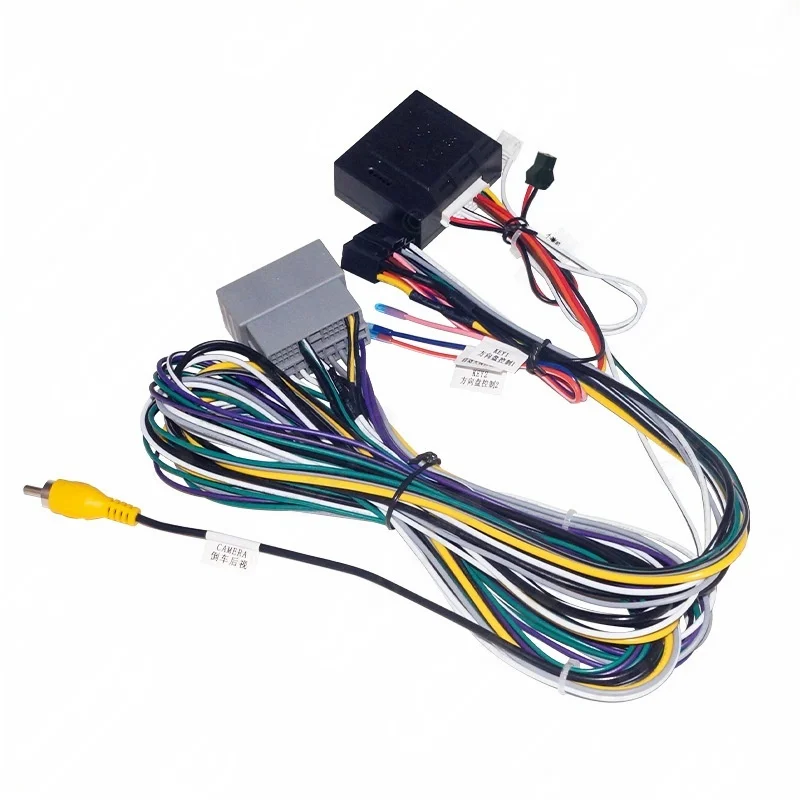 Car stereo Wire Harness For Chevrolet Tracker Buick Enclave power cable canbus box