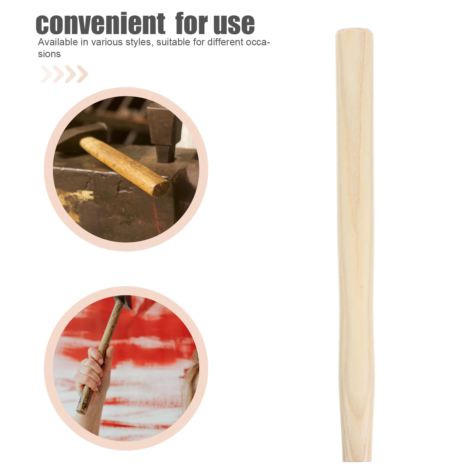 مقبض بديل من الخشب لفأس التخييم، مقبض خشبي قوي بديل لأدوات البستنة والتخييم في الهواء الطلق ومقابض الفأس #5