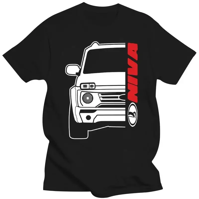 2024 New Lada Niva Bronto Car Auto Black T-Shirt 100% Cotton s-5Xl  COTTON  graphic t shirts  t shirt for men  vintage t shirt