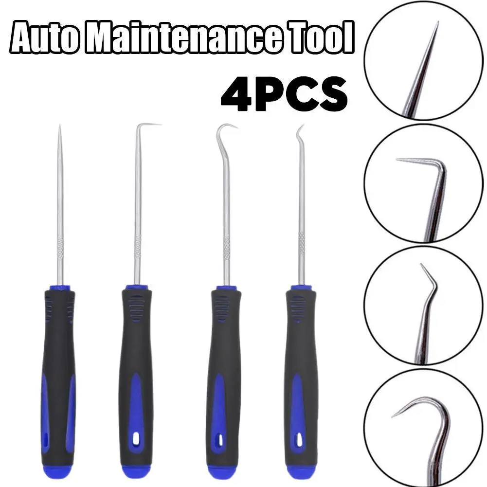 4-piece Mini Shaped Oil Seal Hook Tire Repair And Steam Protection Tool Oil Seal Screwdriver Puller Removal Set