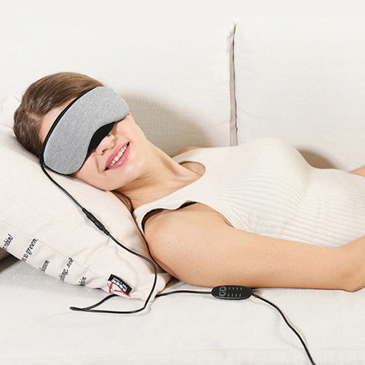

USB Heated Cooling Eye Mask Steam Masks for Sleep Hot Cold Mode Auto Power Efficient Reusable Eye Shades