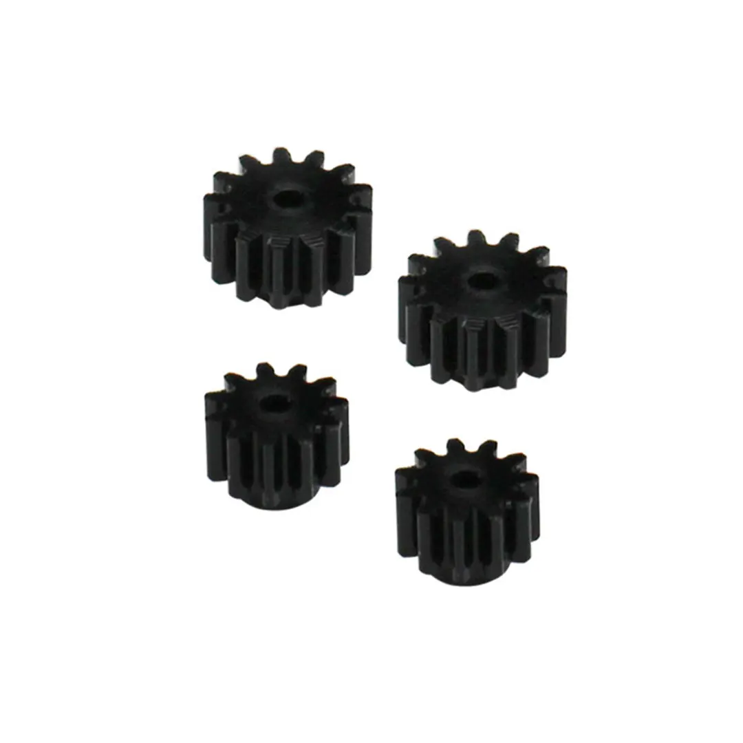 Hot Racing HR Black Delrin Pinion Gear Set M0.5 11T & 13T X2 Each for Losi Micro-B / Micro-T 050 Motors