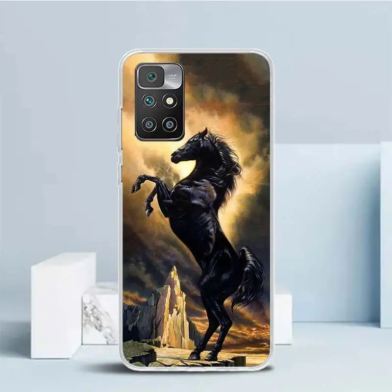 Horse Great Beauty Galloping Soft Cover for Redmi 12 12C 10 10A 10C 9 9A 9C 9T Print Phone Case 8 8A 7 7A K20 6 Pro 6A S2 K40