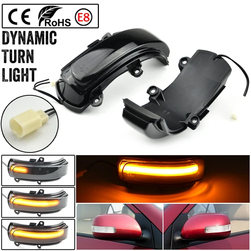 Imagen 1 del producto Señal de dirección dinámica, espejo retrovisor Led que indica Flash para Toyota COROLLA ZELAS REIZ AURIS Scion BLADE MARK