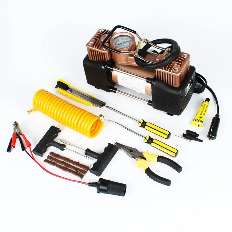 Air Pump Tire Air Pump Golden Car Portable Toolbox Air Pump Vehicle