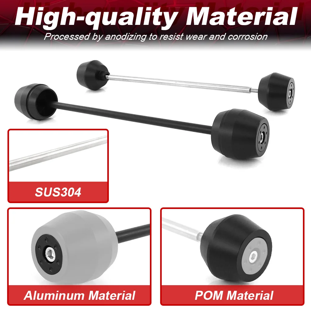 Axle Sliders Motorcycle Front Rear Fork Slider Crash Protector Falling Protector Tiger 900 Tiger 850 Sport 2021-2026 For Triumph