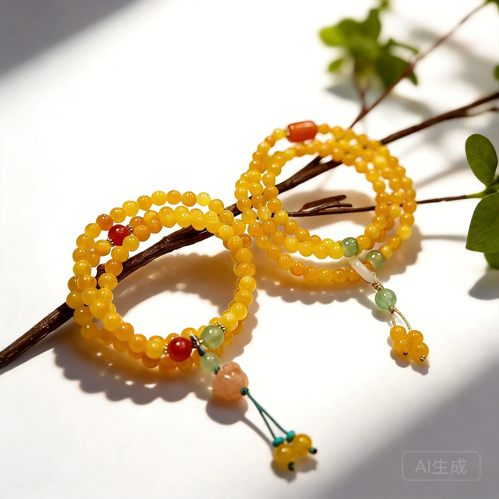 

Natural Golden Silk Jade Bracelet Three Layer Yellow Jade Beaded 2026 Wealth Attracting Jewelry For Women Daily Wear Lucky Gift