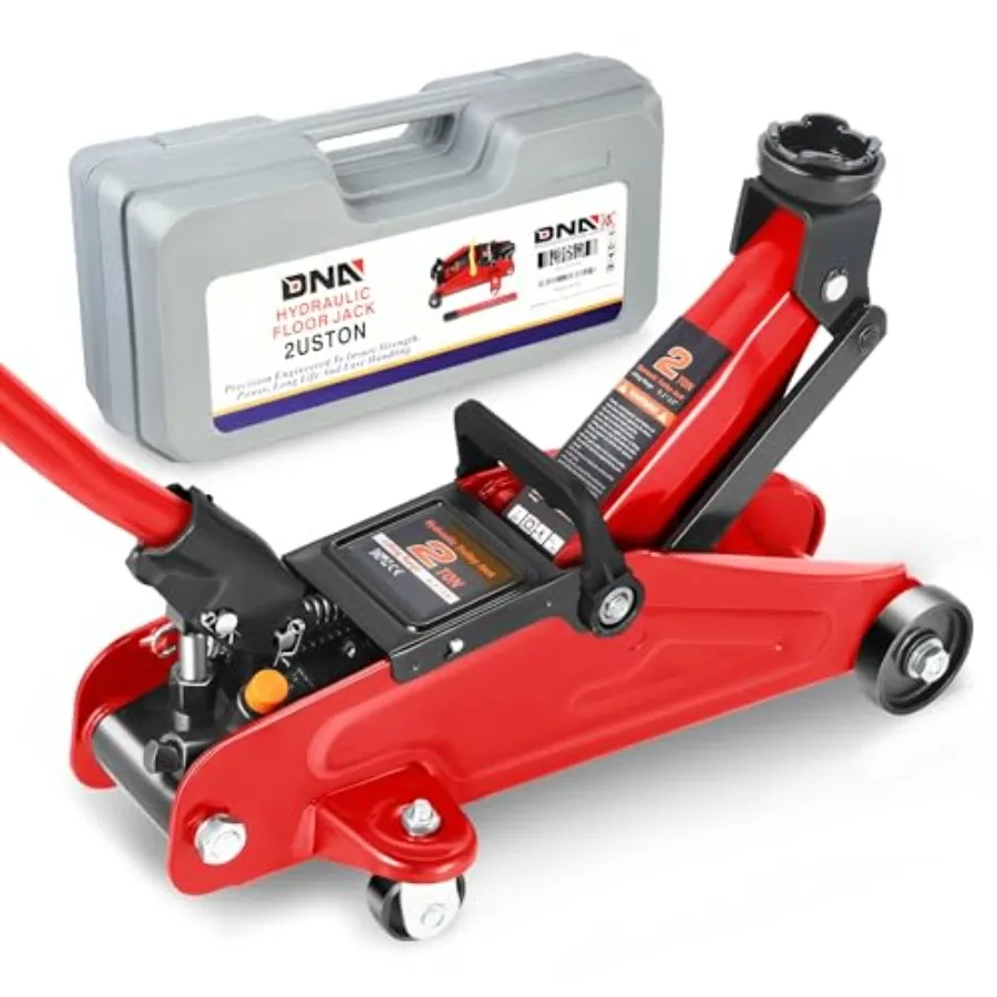 

Floor Jack 2 Ton 4000 lbs Ccity Fast Lift Low Profile Hydraulic Trolley Jack Steel Heavy-Duty Service Car Jack Lifting Range 5.