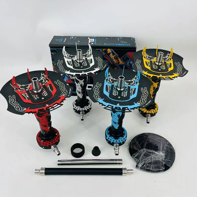 

WholesaleHookah Set Russian Style Hookah EL Shisha Luxury Sheesha Chicha Narguile