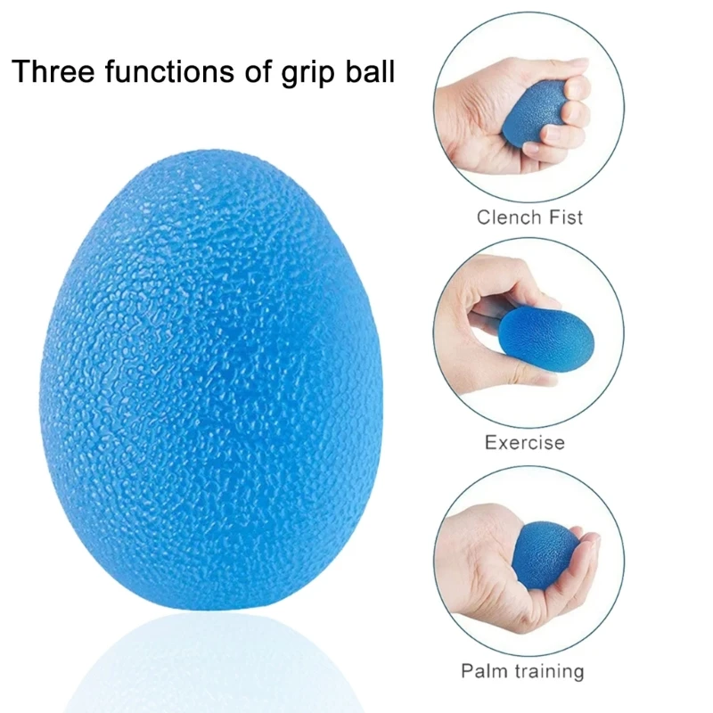 5Pcs Stress Relief Balls Silicone Hand Grip Trainer Stress Reliever Squeeze Balls Hand Strengthening Equipment Drop Shipping