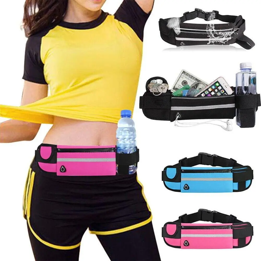 Waist Bags With Adjustable Strap Bum Bag Sport High Elastic For Women Men Pouch Fanny Pack For Travel Running Belt With Zipper