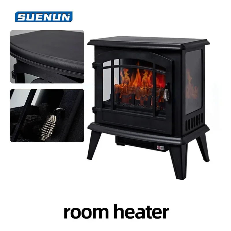 Fireplace Heater Household Simulation Flame Small Heater Energy-Saving Heater Hot Air Electromechanical Heater Calentador