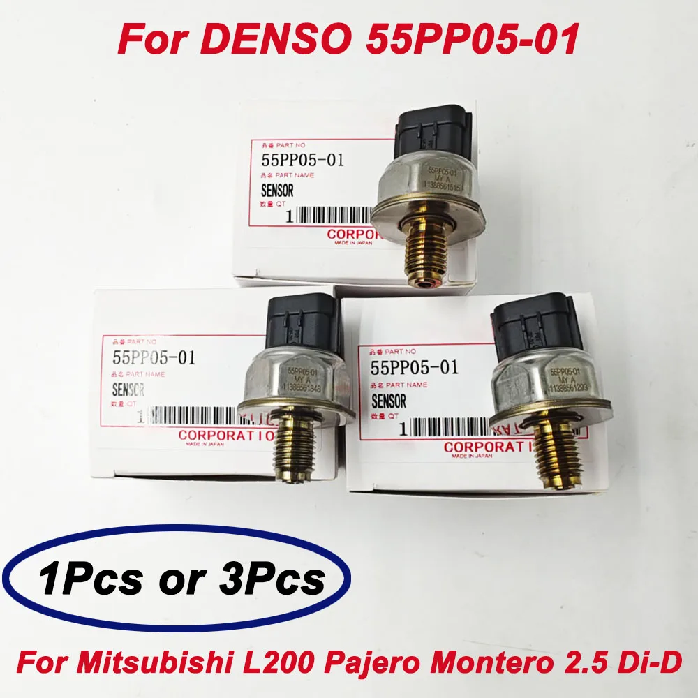 High Quality for D-ENSO 55PP05-01 55PP0501 1465A034 Fuel Rail Pressure Sensor 43PP13 For Mitsubishi L200 Pajero Montero 2.5 Di-D