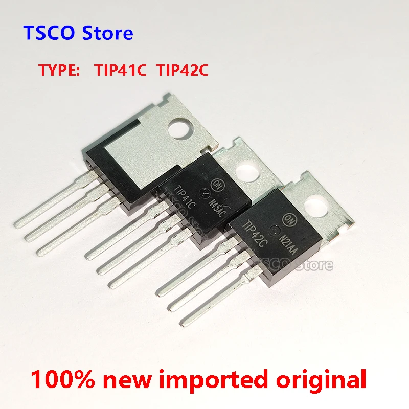 ( 10piece)  TIP41C  TIP42C  New Origiail   Audio TO-220