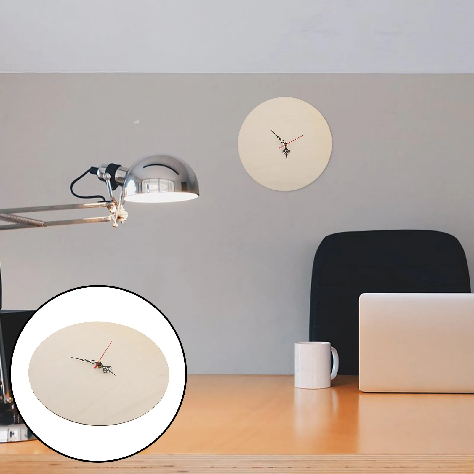 

Набор для творчества: часы своими руками, 10-дюймовый неокрашенный деревянный круглый циферблат для росписи, обучающий инструмент для изучения времени, настенный декор, циферблат часов и