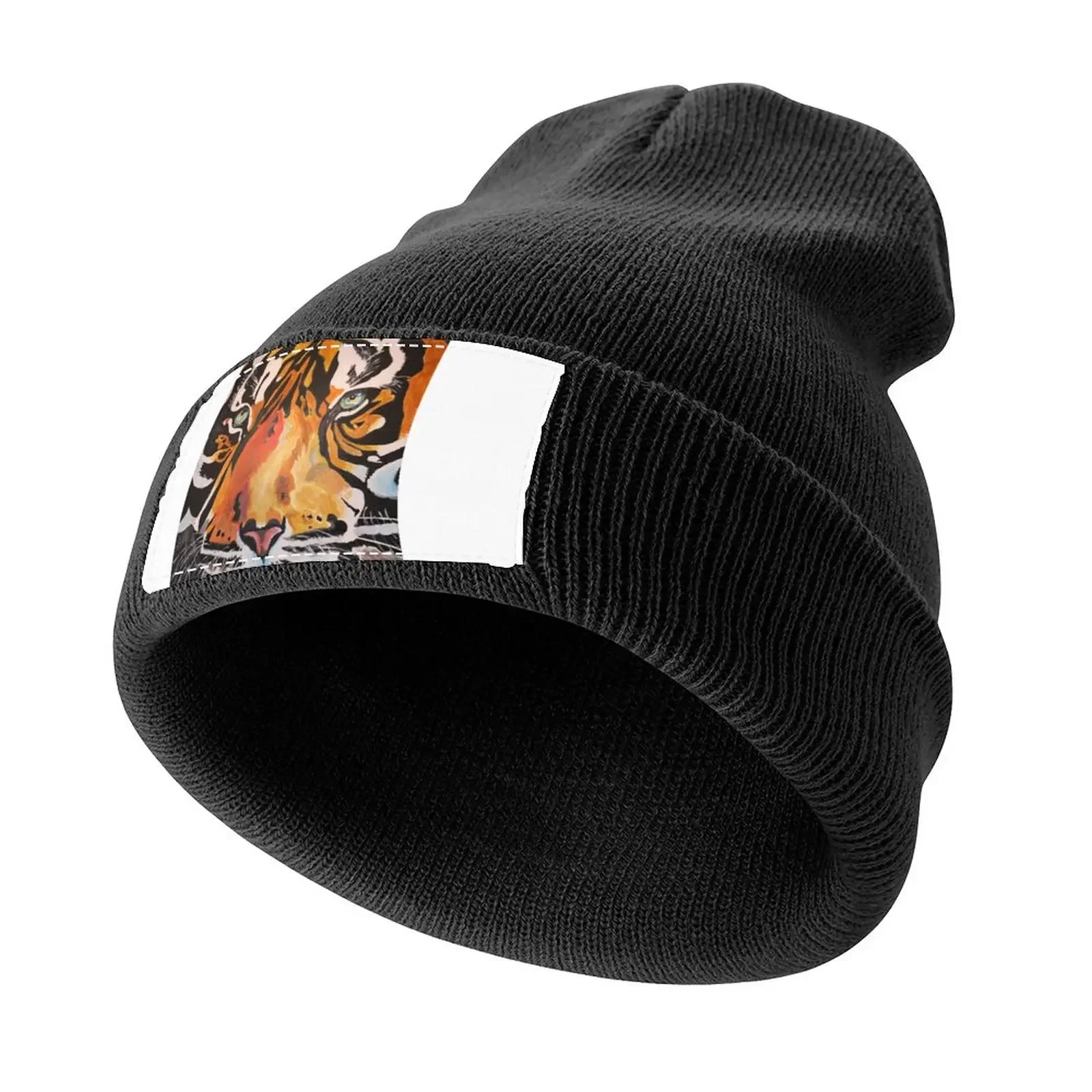 Tiger Eye Knitted Cap black Golf Big Size Hat |-F-| Sun Hats For Women Men's