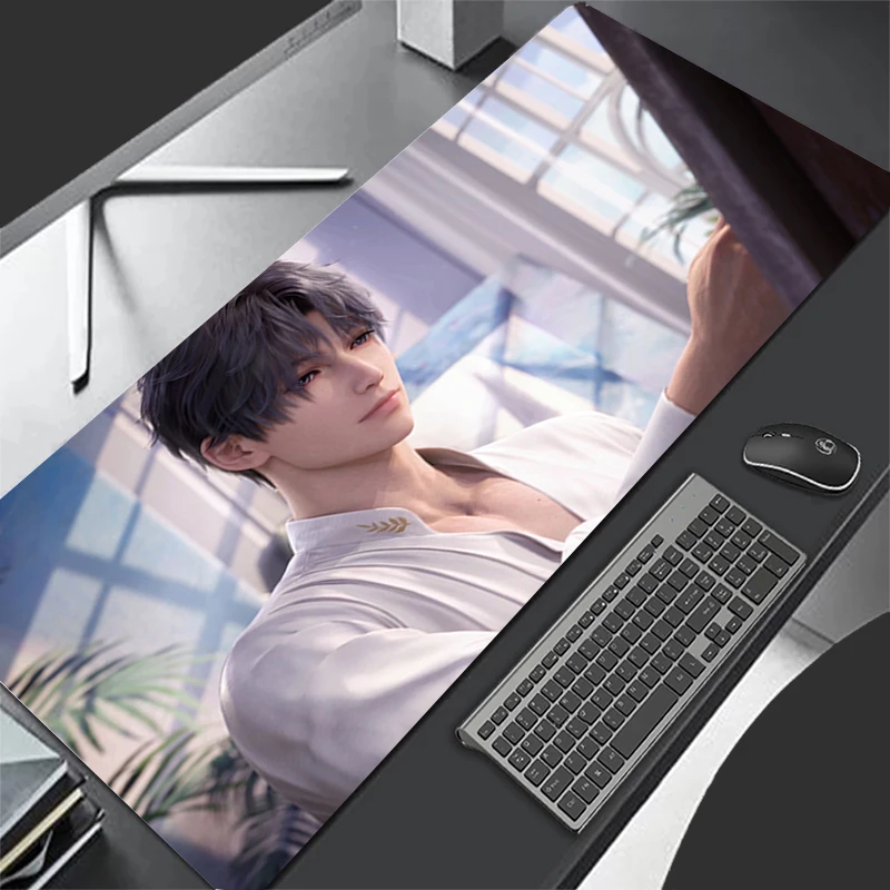 Mousepad Computer Gaming Accessories Keyboard Pad L-love And Deepspace Rafayel Office Rubber Mouse Pad Decoracion Desk Mouse Mat