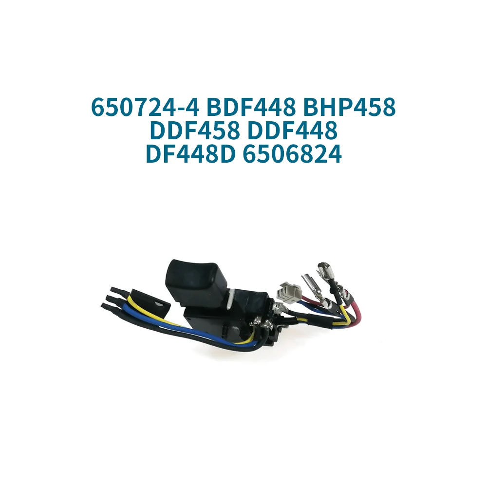 Switch for Makita 650724-4 BDF448 BHP458 DDF458 DDF448 DF448D 6506824 Switch Power Tool, Accessories, Replacement
