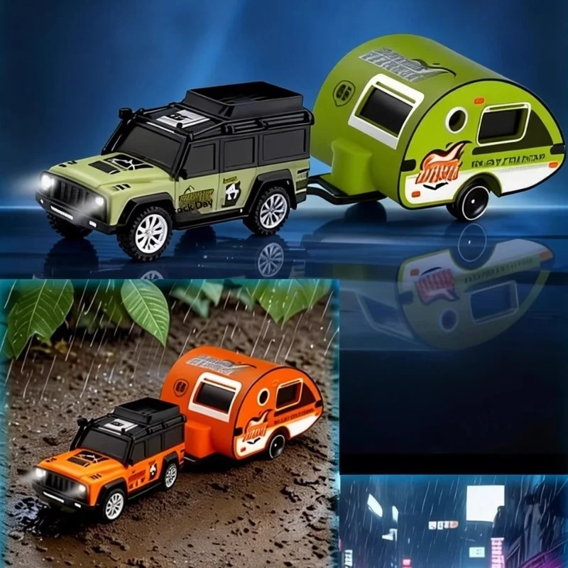 In Stock Mini Alloy 1:64off-Road Remote Control Car Desktop Model Rechargeable Speed Control Toy Remote Control Car Holiday Gift