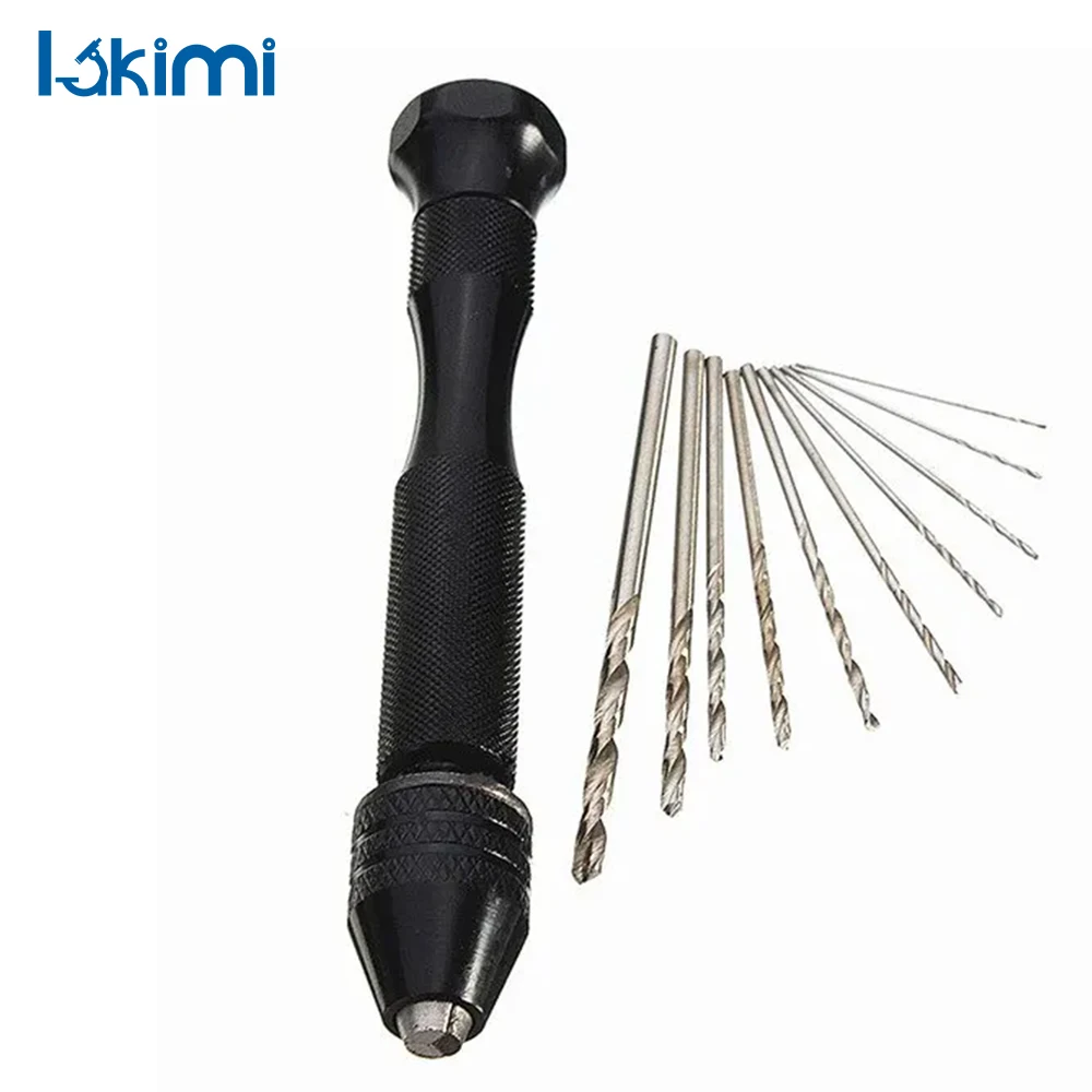 

10Pcs Rotary Fried Dough Twist Drills Mini Hand Twist Drill Set for Woodworking and Wood Hole Drilling Tools LK-AA25